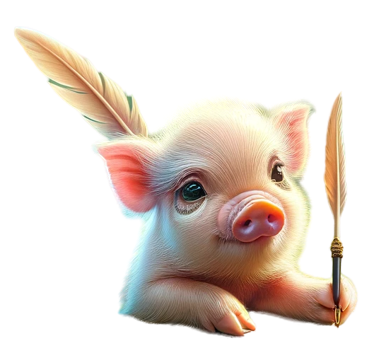 Sir Bacon signerar ett brev